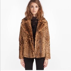 Maje rabbit fur coat